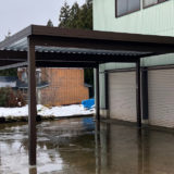 2025年 カーポート設置（２台用）既存車庫に隣接 南魚沼市H様邸