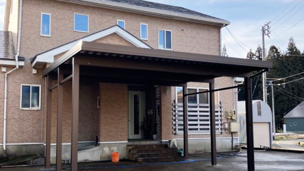 2025年　カーポート2台用ハイルーフ設置 南魚沼市K様邸