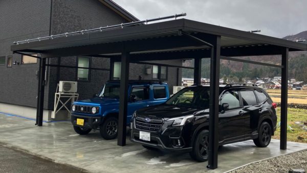 2025年 カーポート設置＋消雪配管工事＋外構工事 南魚沼市O様邸