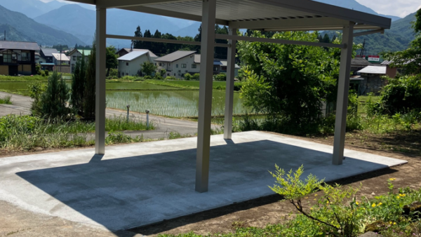 2025年 カーポート設置１台用＋土間コンクリート工事 南魚沼市M様邸