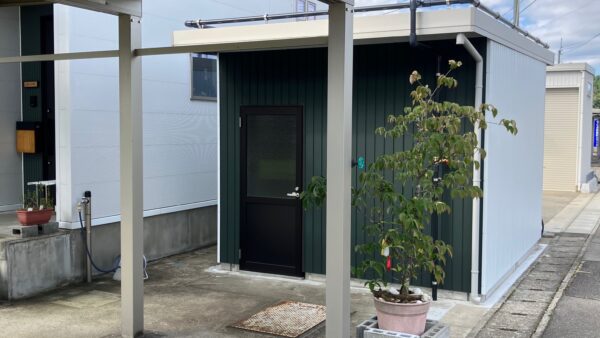 2025年 倉庫（カーポート1台用）設置＋消雪配管工事 南魚沼市K様邸