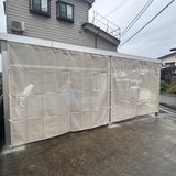 2026年追加工事　魚沼市M様邸　カーポート防雪ネット設置